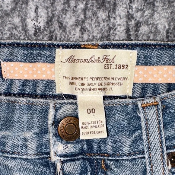RARE Vintage Y2K Abercrombie & Fitch Denim Mini Skirt* Mint Condition * - Picture 4 of 6